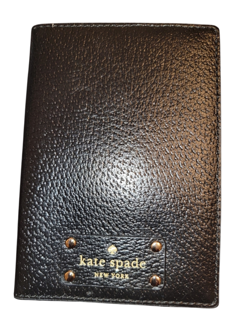 Kate Spade Black Leather Passport Holder